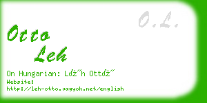 otto leh business card